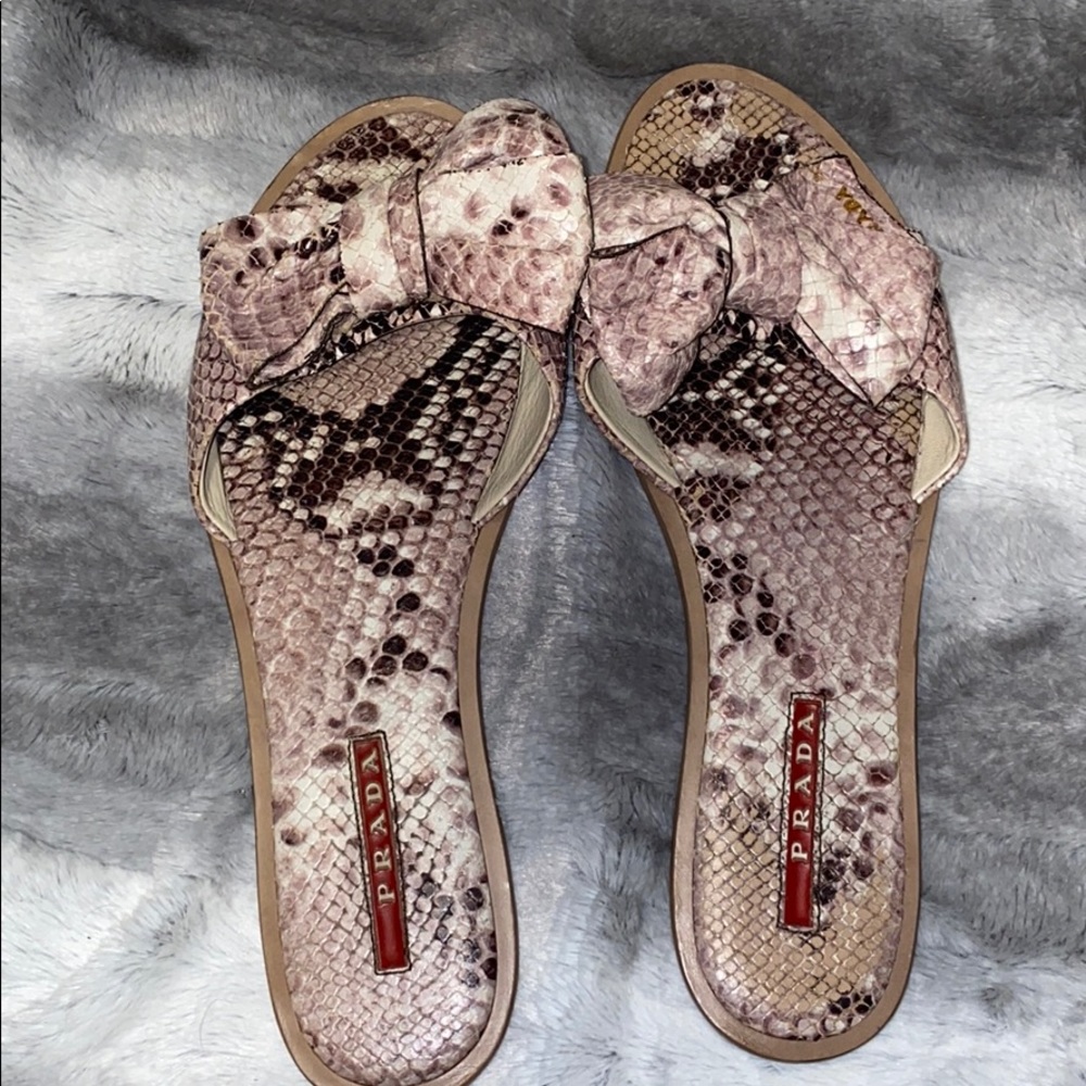 Authentic Prada Bow Sandals